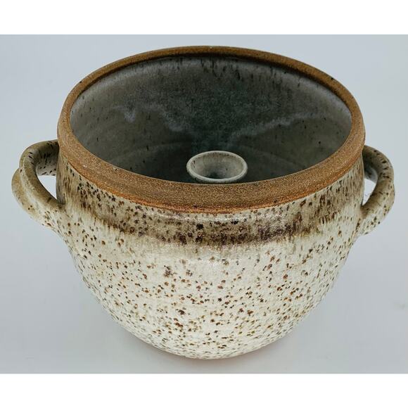 Pottery Steamer Pot Studio Art Funnel Chimney Ceramic Cooking Asian Imperfect - Picture 6 of 6